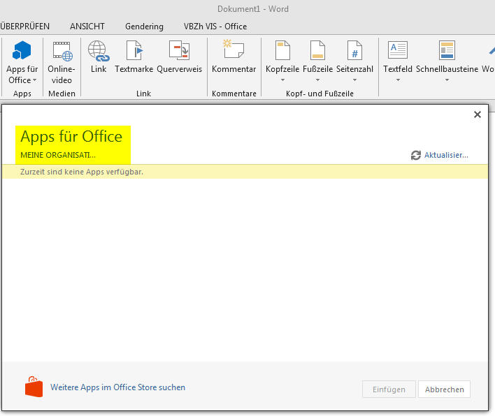 SharePoint 2013 App Store in Office 2013